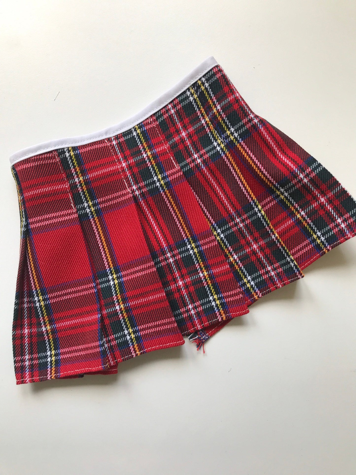 Doll Clothes Scottish Tartan Kilt and Cotton Blouse