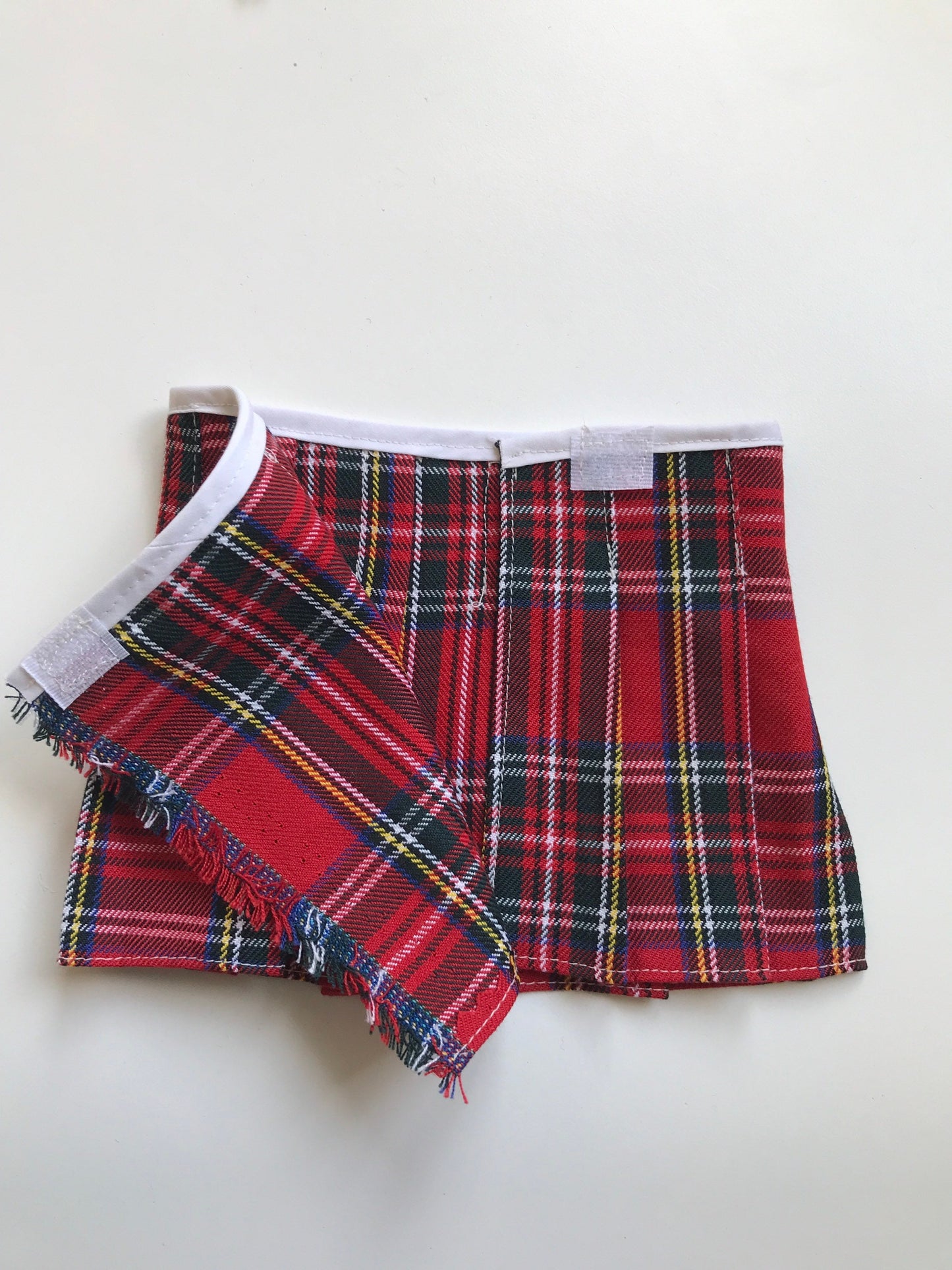 Doll Clothes Scottish Tartan Kilt and Cotton Blouse